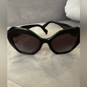 Prada Black Oversized Cat-Eye Sunglasses